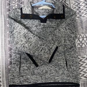 Gray and Black Pullover Sweater